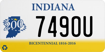 IN license plate 749OU