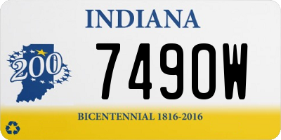 IN license plate 749OW