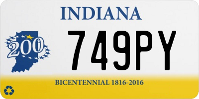 IN license plate 749PY