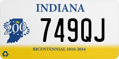 IN license plate 749QJ