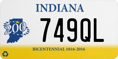 IN license plate 749QL