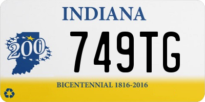 IN license plate 749TG