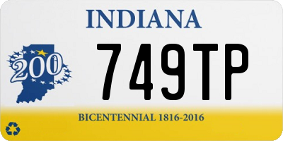 IN license plate 749TP