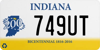 IN license plate 749UT