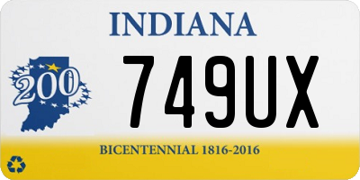 IN license plate 749UX