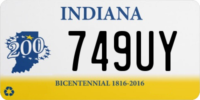 IN license plate 749UY