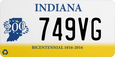 IN license plate 749VG