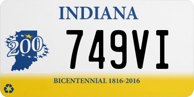 IN license plate 749VI