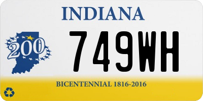 IN license plate 749WH