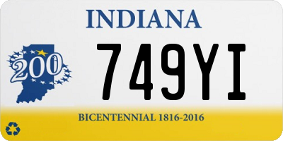 IN license plate 749YI