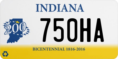 IN license plate 750HA