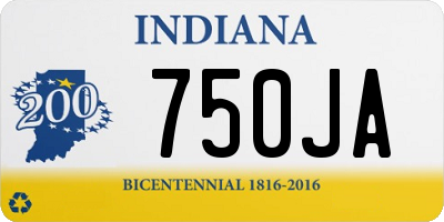 IN license plate 750JA