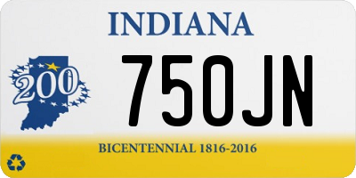 IN license plate 750JN