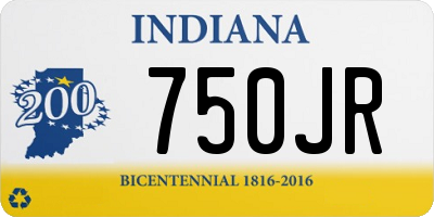 IN license plate 750JR