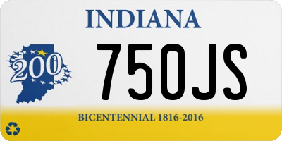 IN license plate 750JS