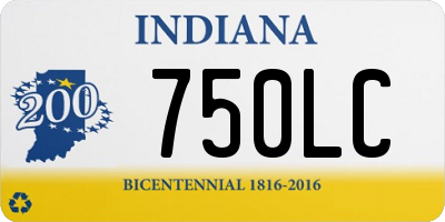 IN license plate 750LC