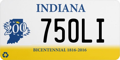 IN license plate 750LI