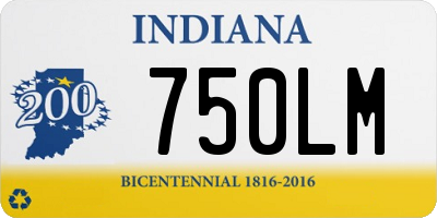 IN license plate 750LM