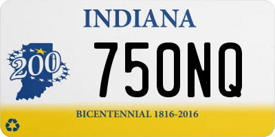 IN license plate 750NQ