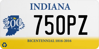 IN license plate 750PZ