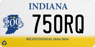 IN license plate 750RQ