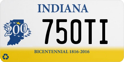 IN license plate 750TI