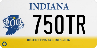 IN license plate 750TR