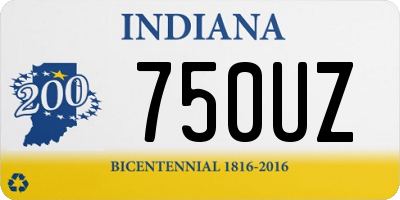 IN license plate 750UZ