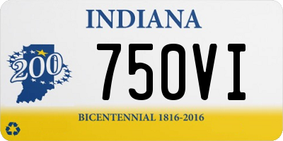 IN license plate 750VI