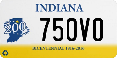 IN license plate 750VO