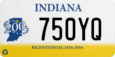 IN license plate 750YQ