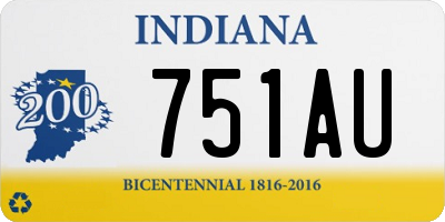 IN license plate 751AU