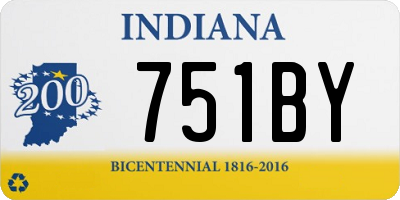 IN license plate 751BY