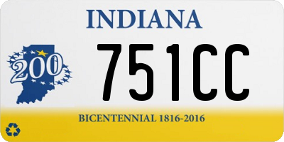 IN license plate 751CC