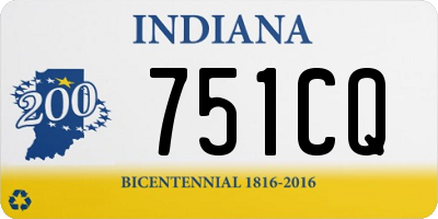 IN license plate 751CQ