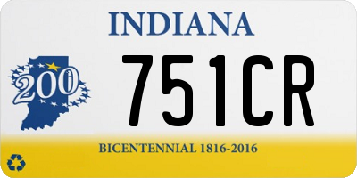 IN license plate 751CR