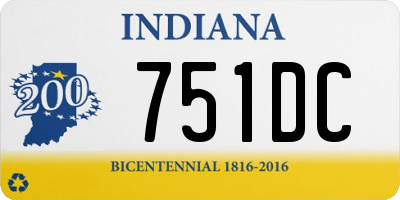 IN license plate 751DC