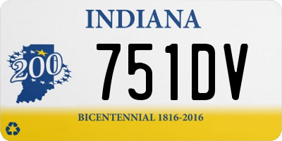 IN license plate 751DV