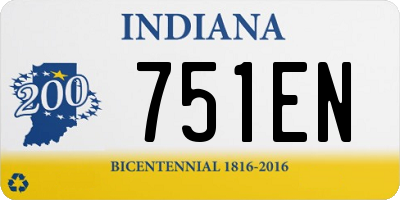IN license plate 751EN