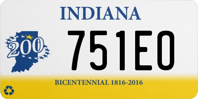 IN license plate 751EO