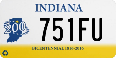 IN license plate 751FU