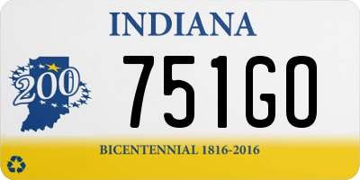 IN license plate 751GO
