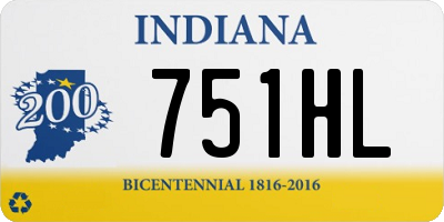 IN license plate 751HL