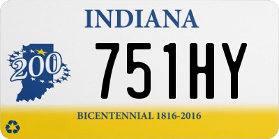 IN license plate 751HY