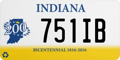 IN license plate 751IB