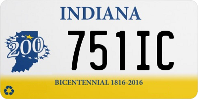 IN license plate 751IC