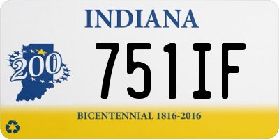 IN license plate 751IF