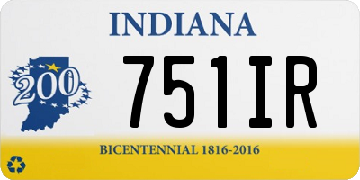 IN license plate 751IR