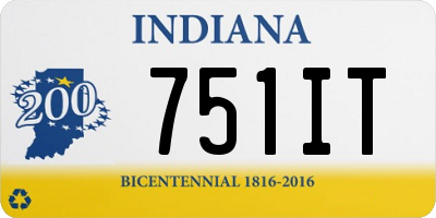 IN license plate 751IT