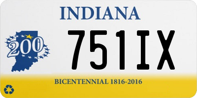 IN license plate 751IX